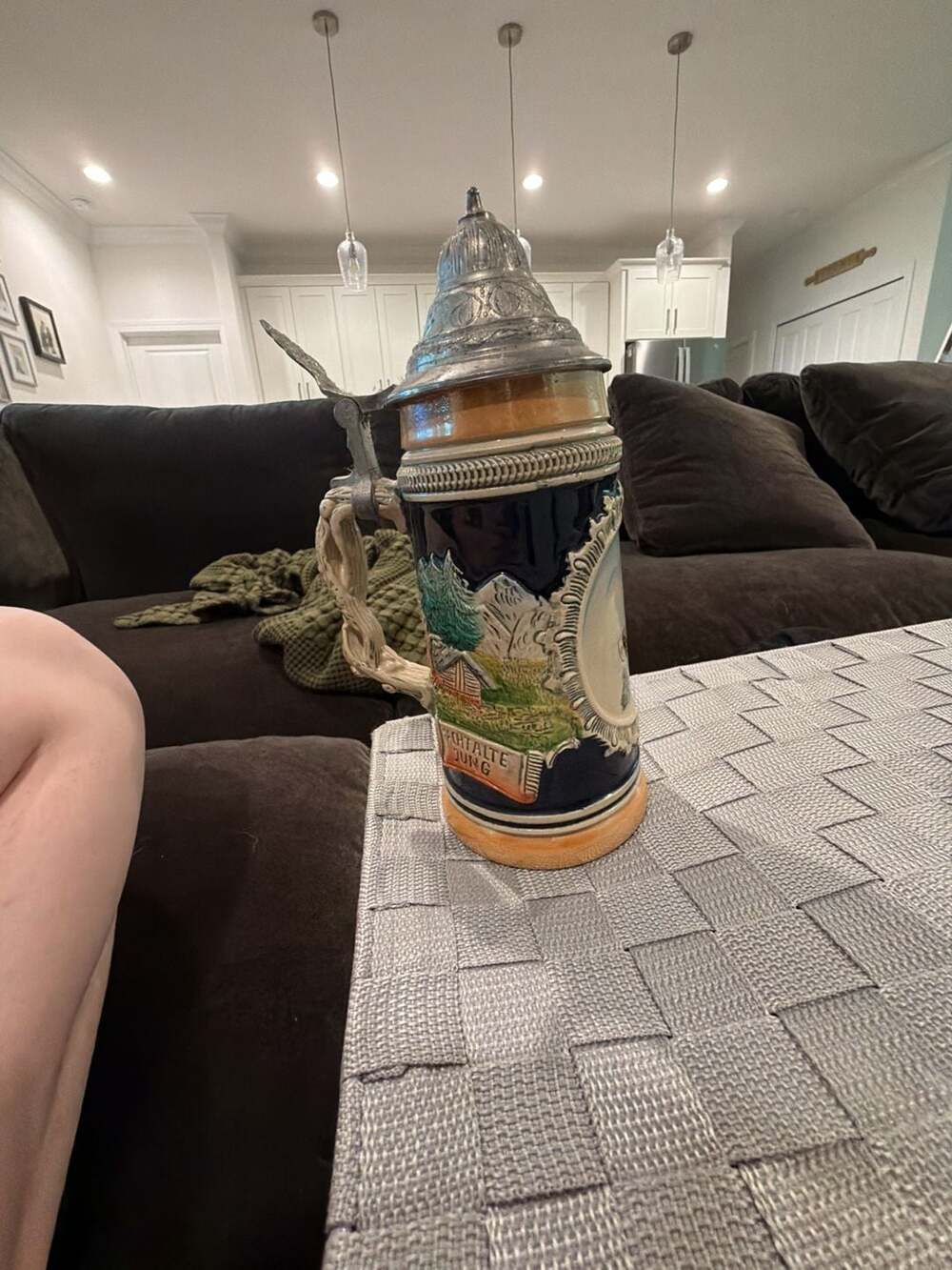 King Ceramic Lidded Beer Stein Stuttgart Fernsehturm Ein Guter Trunk